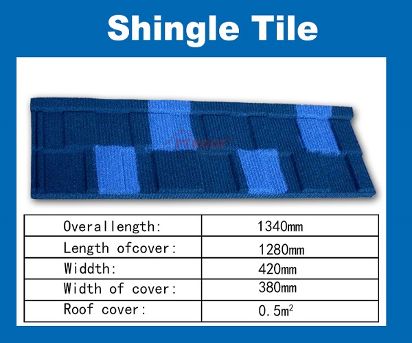 Металлочерепица с керамическим покрытием Shingle Tile